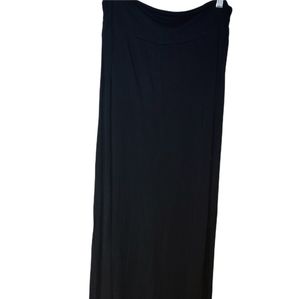 Merona black maxi skirt size L